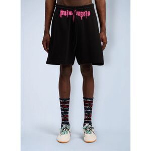 Palm Angels Men Sprayed Logo Track Shorts
